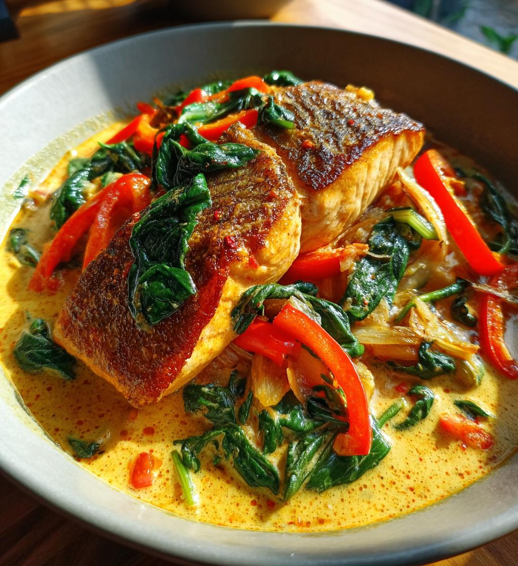Coconut Red Curry Salmon
