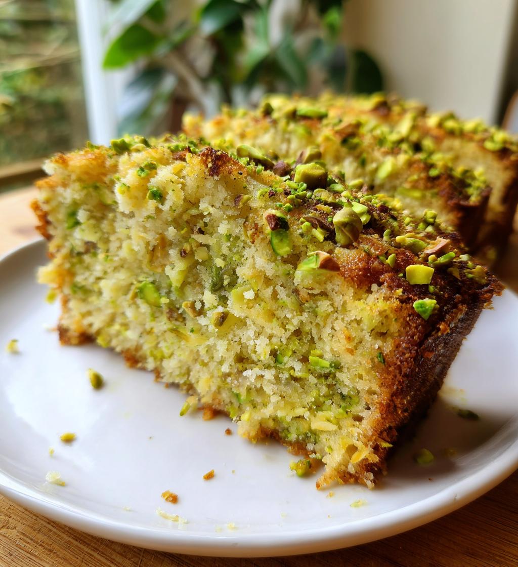 Coconut and Pistachio Pudding Cake