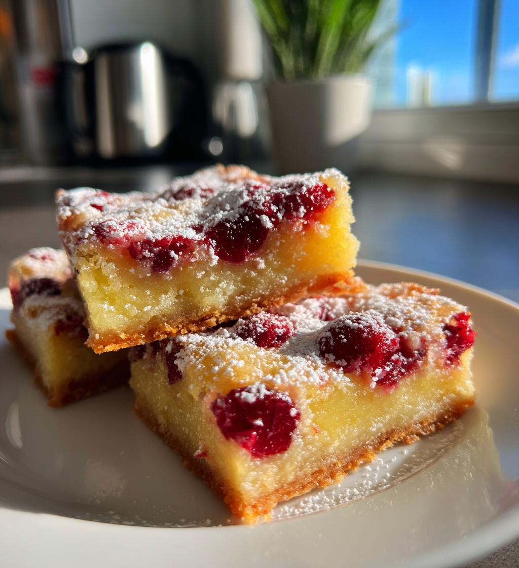 Cranberry Lemon Bars - detail 1