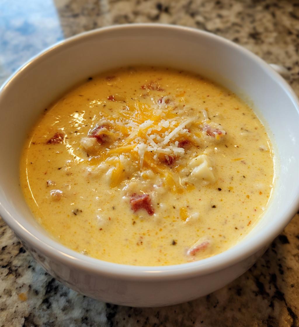 Creamy Apple and White Cheddar Soup - detail 1