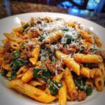Creamy High Protein Beef Pasta