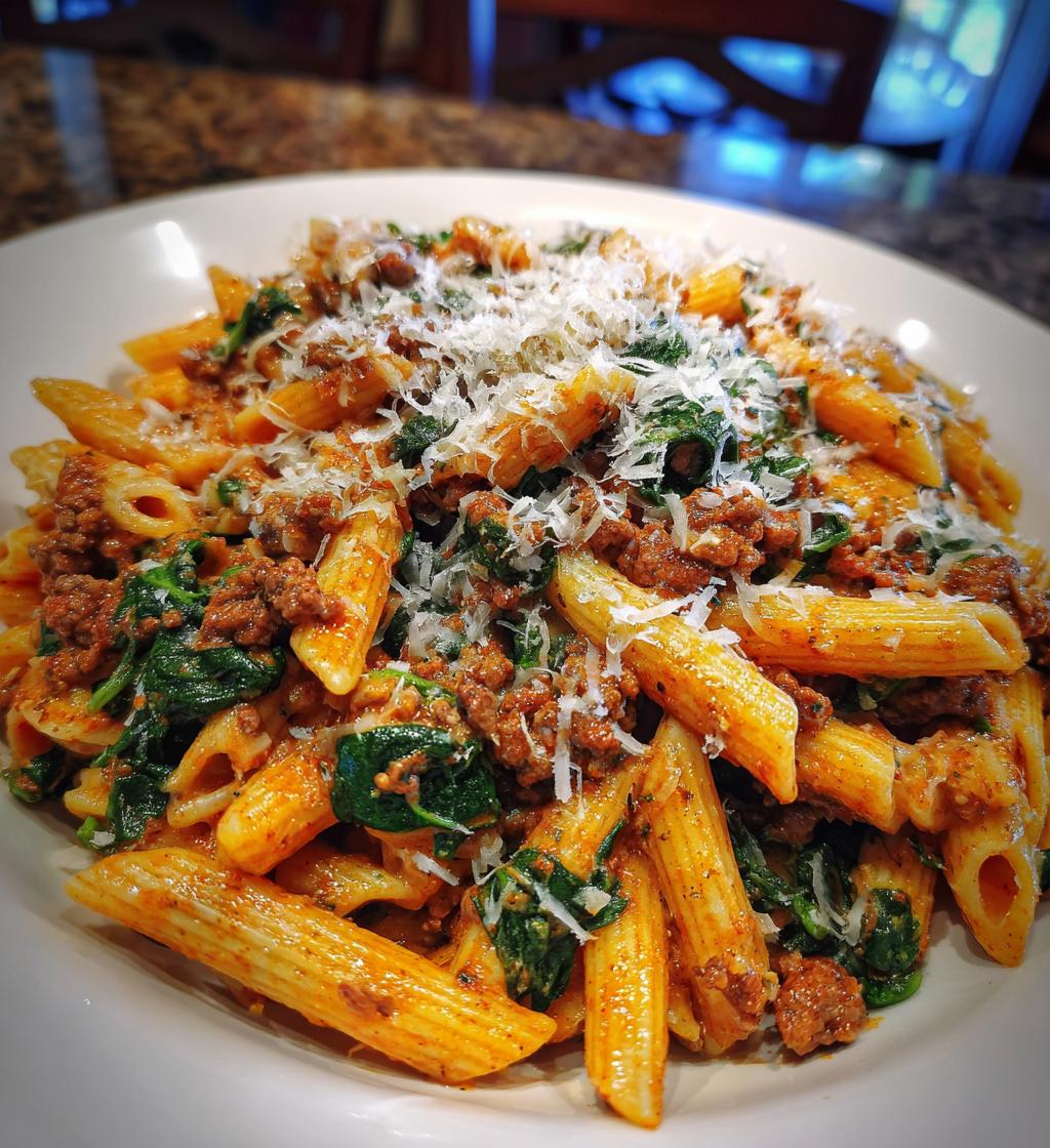 Creamy High Protein Beef Pasta