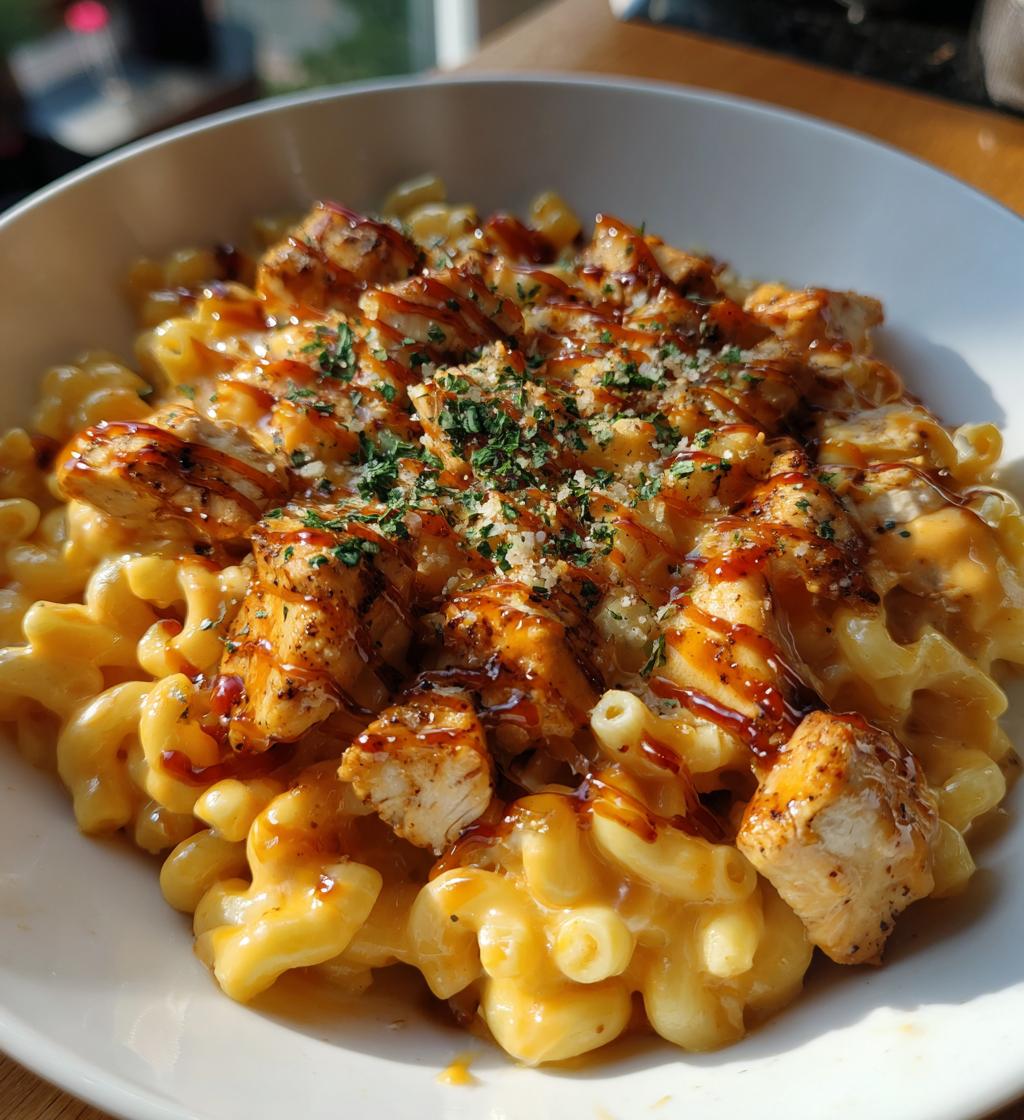 Creamy Honey Bbq Chicken Cheddar Pasta - detail 1