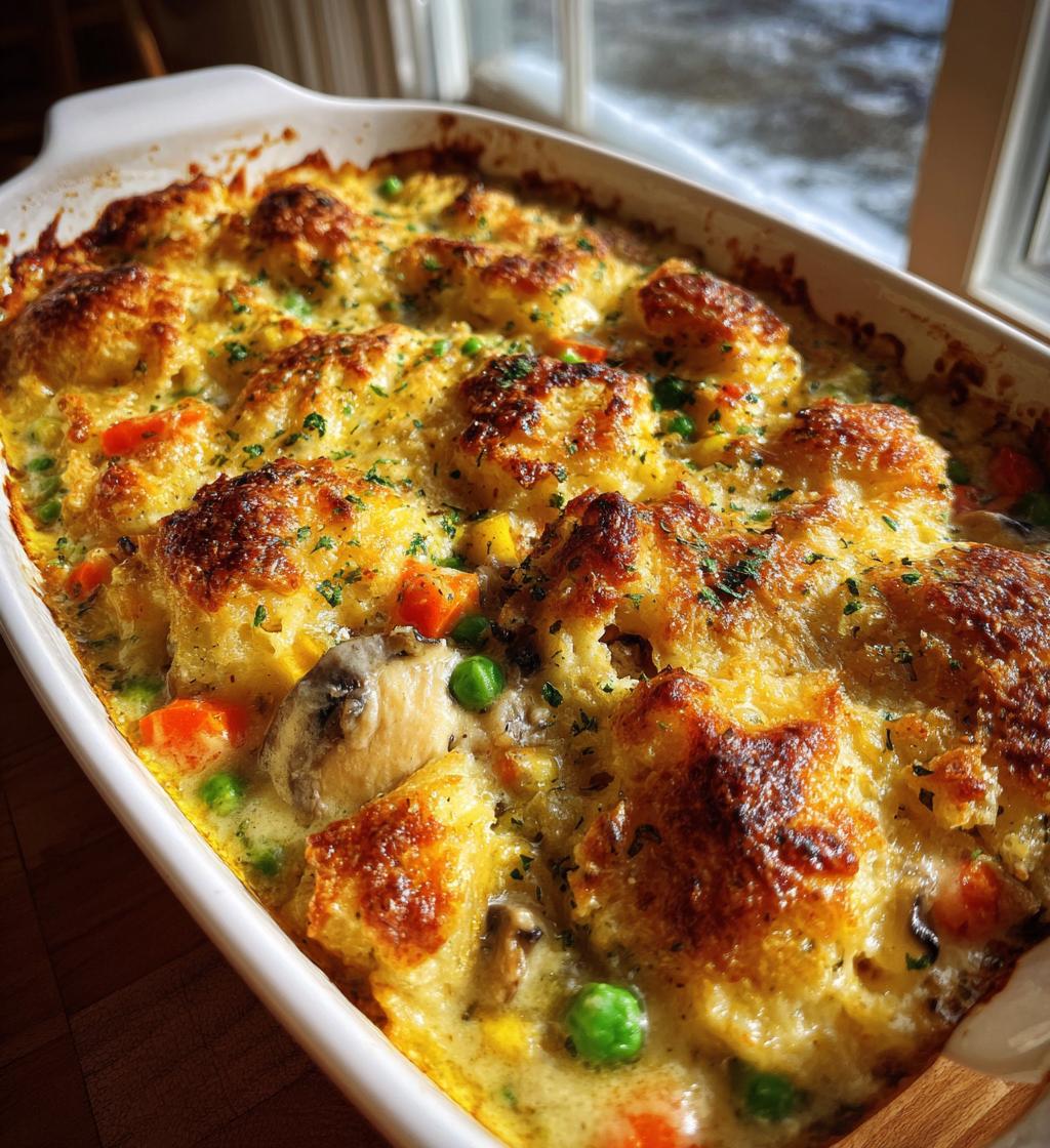Creamy Mushroom Chicken & Rice Casserole