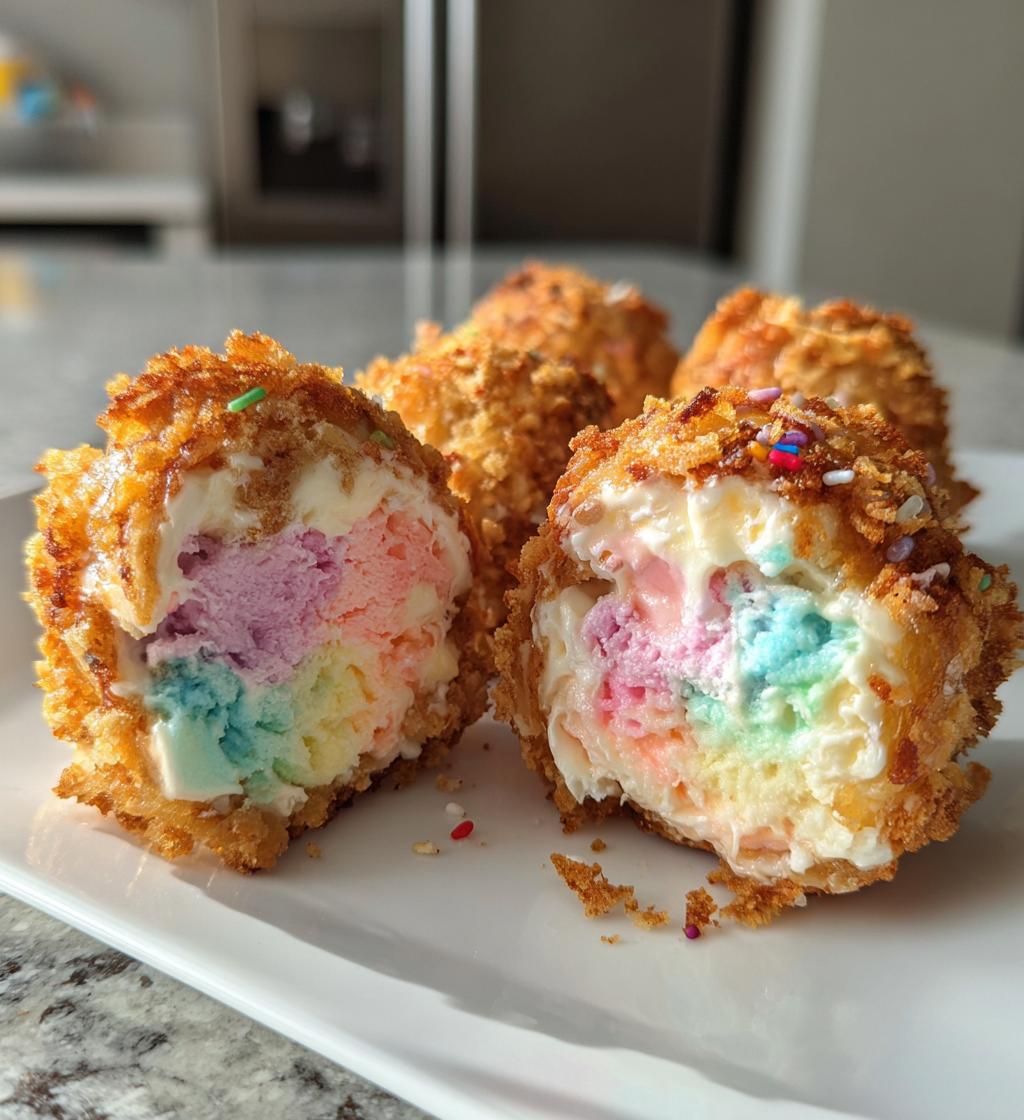 Crispy Cotton Candy Cheesecake Bombs - detail 1