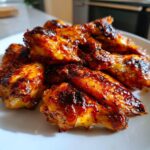Crispy Oven Baked Honey Bbq Chicken Wings