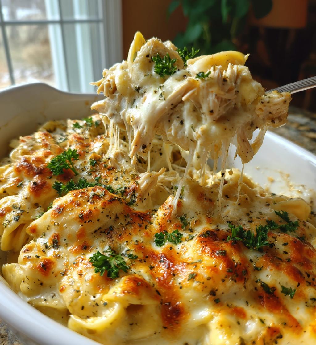 Crockpot Chicken Alfredo Tortellini - detail 1
