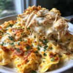 Crockpot Chicken Alfredo Tortellini