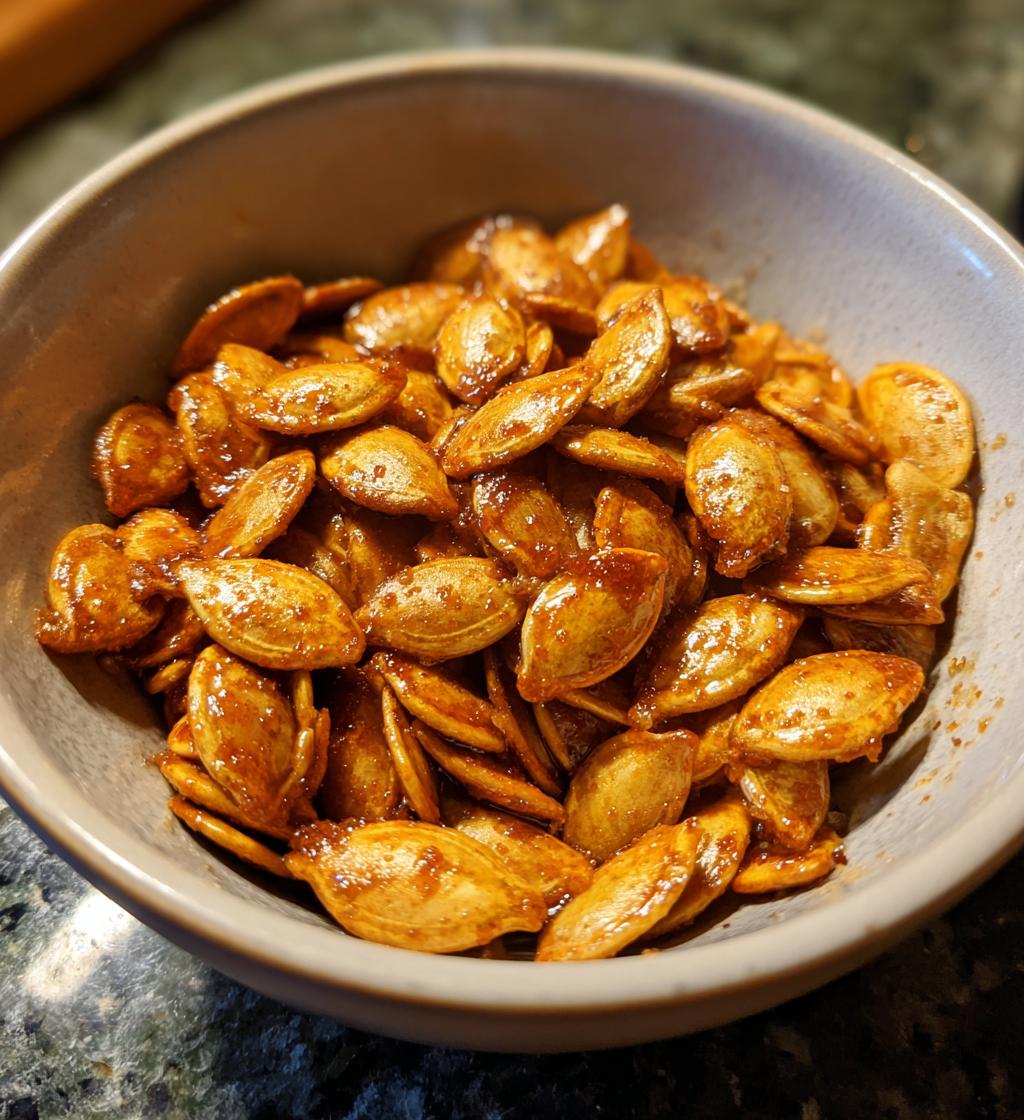 Crunchy Cinnamon Sugar Pumpkin Seeds - detail 1