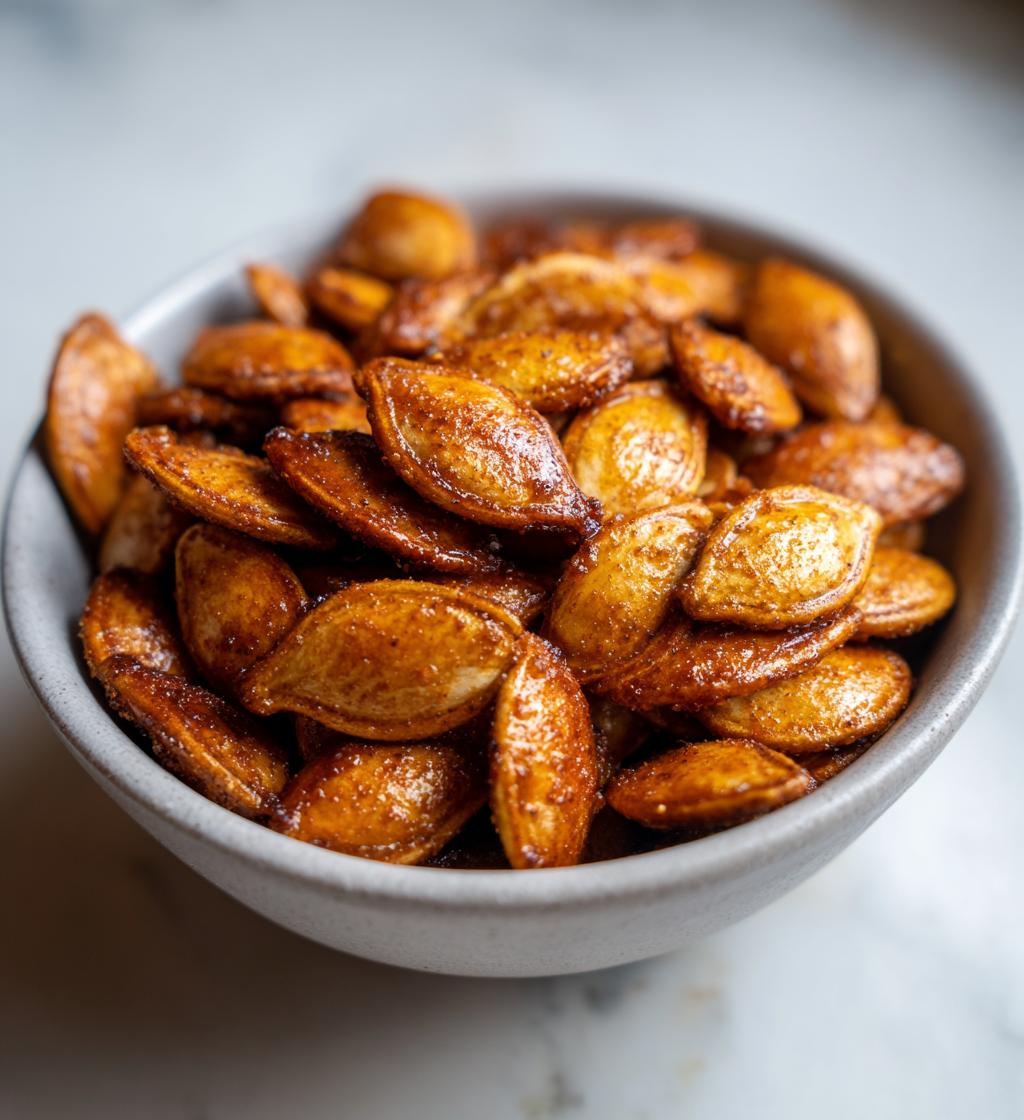 Crunchy Cinnamon Sugar Pumpkin Seeds