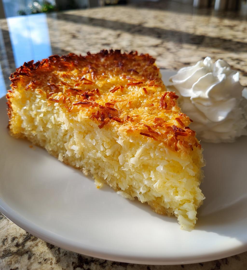 Crustless Coconut Pie