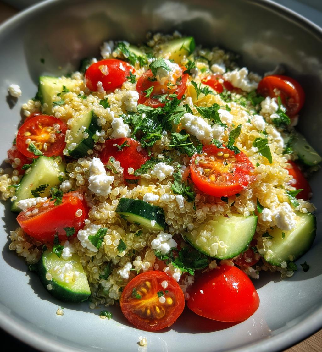 Cucumber Quinoa Feta Salad - detail 1