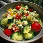 Cucumber Quinoa Feta Salad