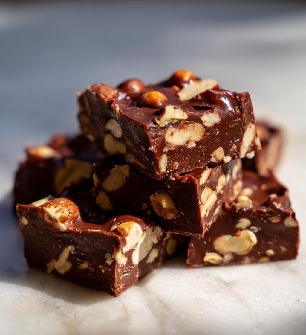 Dark Chocolate Nut Squares - detail 1