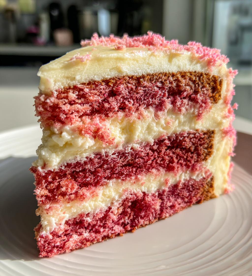 Delicious Festive Pink Velvet Cake