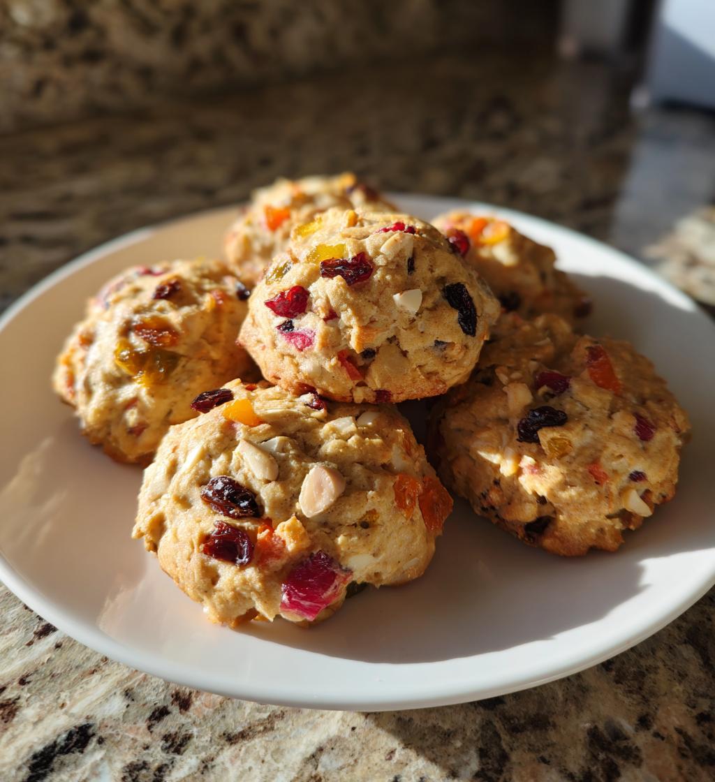 Easy Christmas Fruitcake Cookies