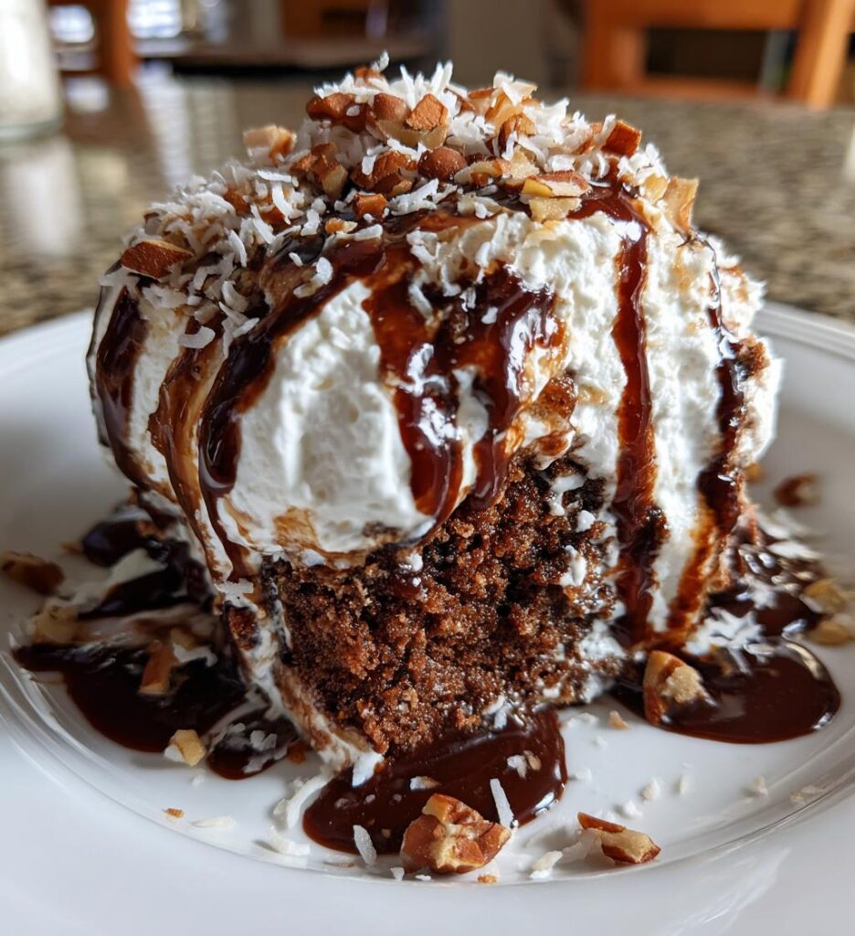 Easy German Chocolate Poke Cake