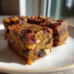 Festive Christmas Fruitcake Bars