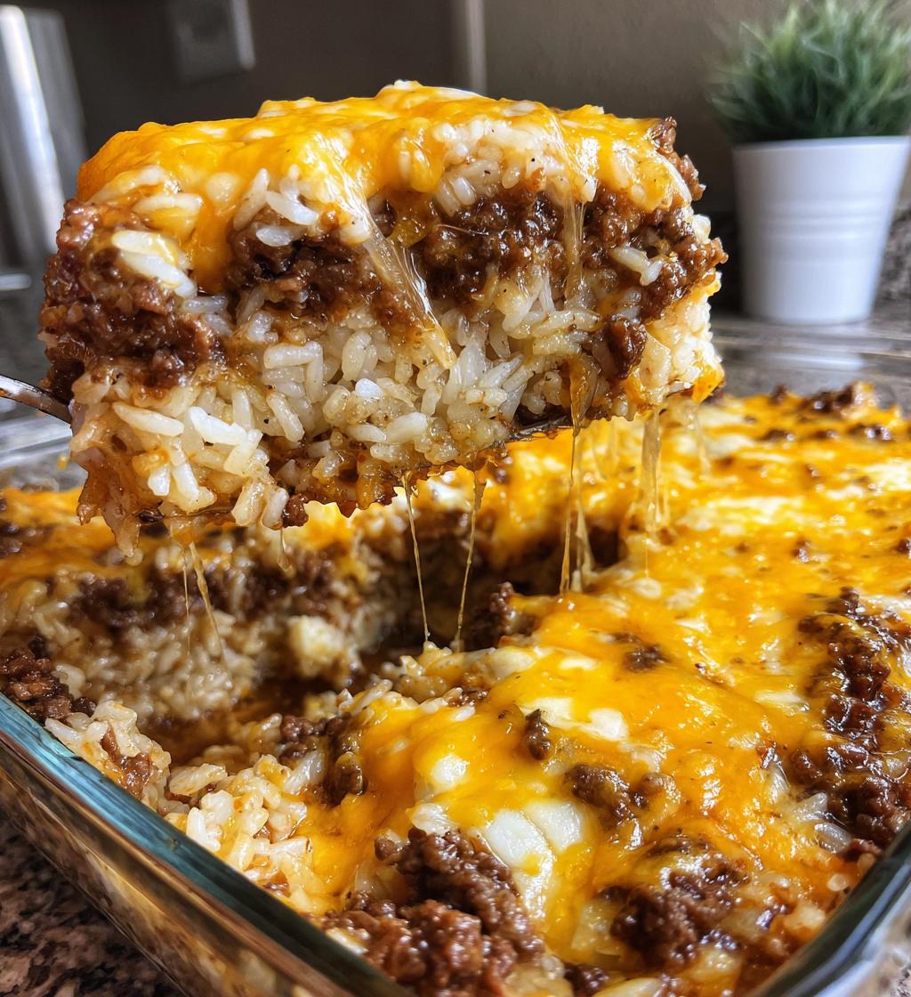 French Onion Beef Rice Casserole - detail 1