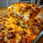 French Onion Beef Rice Casserole