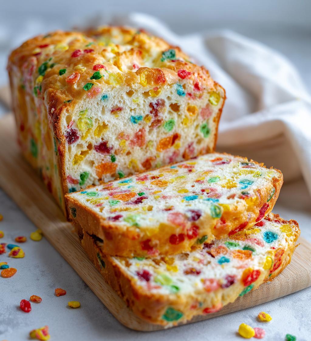 Fruity Pebbles Bread - detail 1