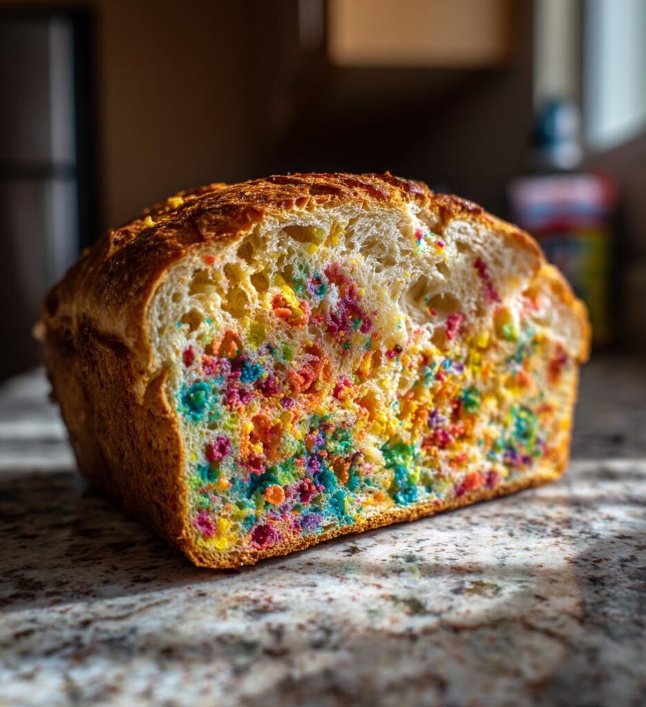 Fruity Pebbles Breakfast Bread
