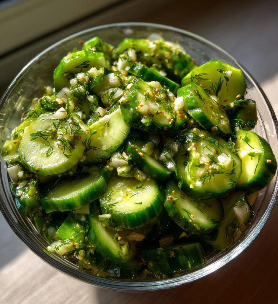 Garlic Dill Cucumbers