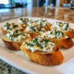 Garlic Herb Goat Cheese Bruschetta