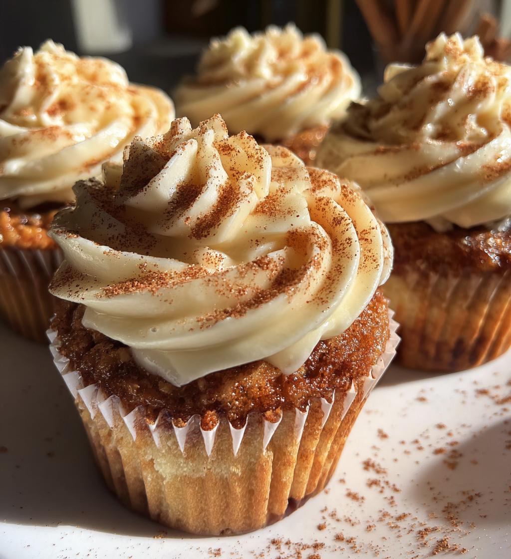 Golden Swirl Cinnamon Roll Cupcakes - detail 1