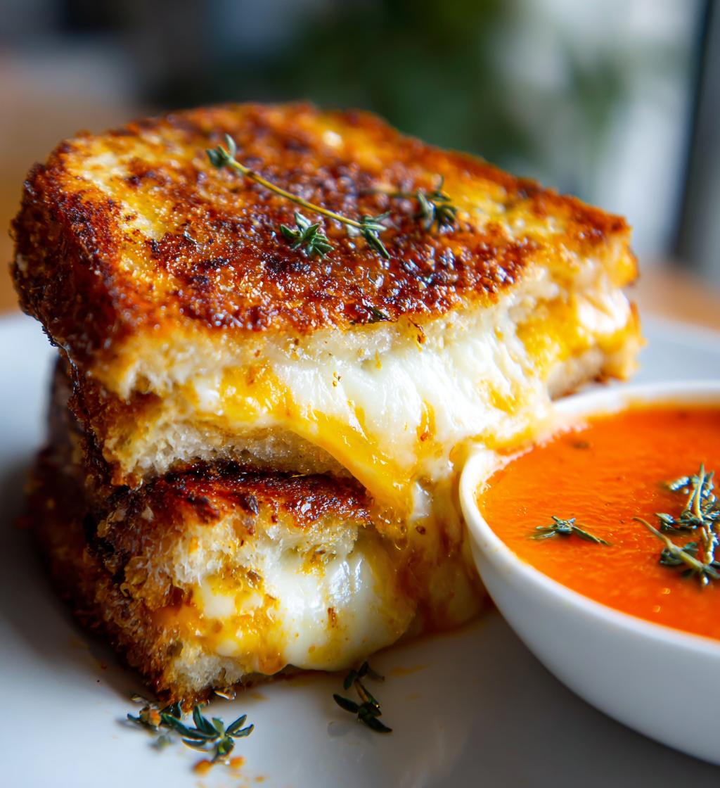 Grilled Cheese and Tomato Soup - detail 1