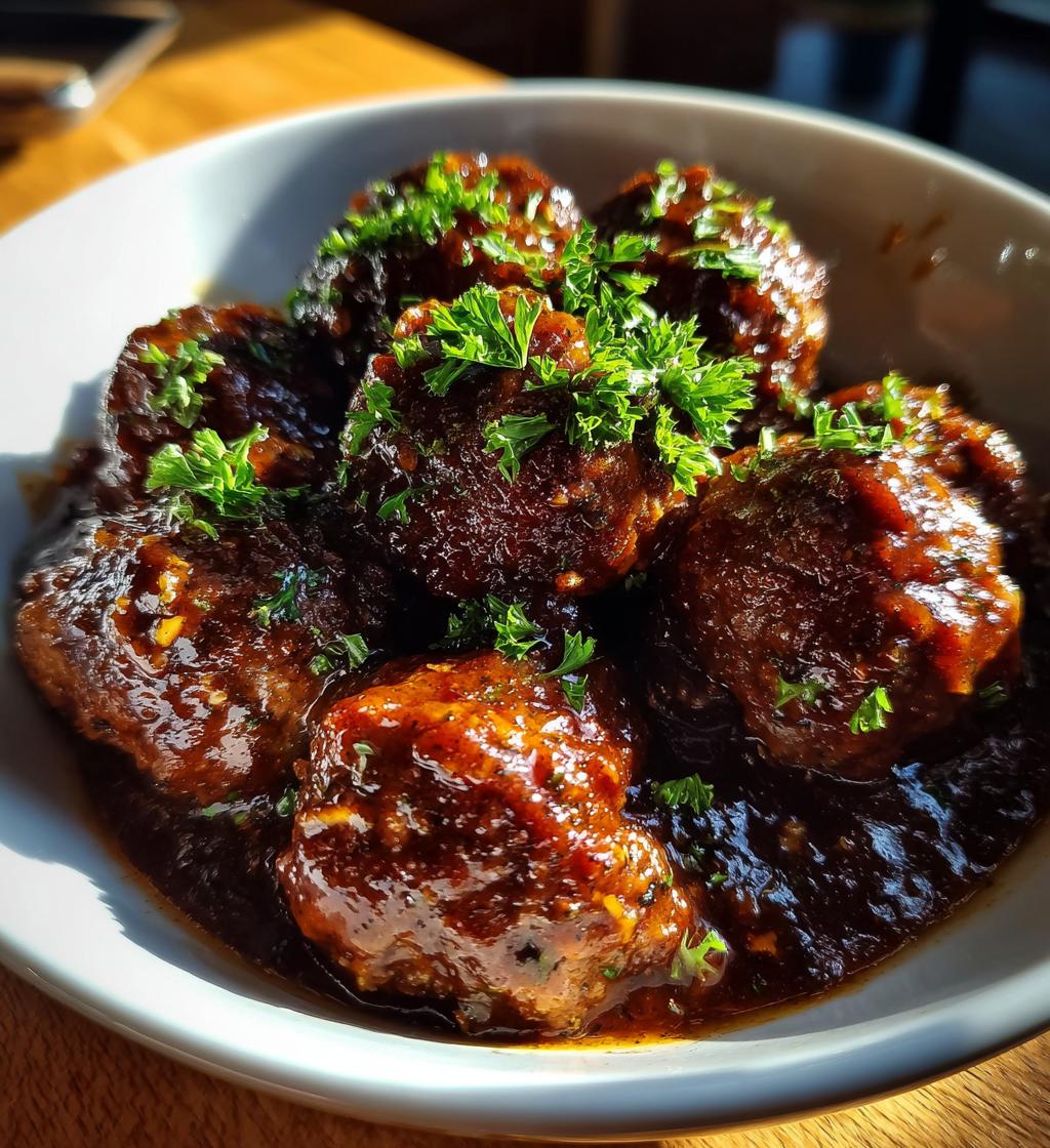 Guinness Gravy Meatballs - detail 1