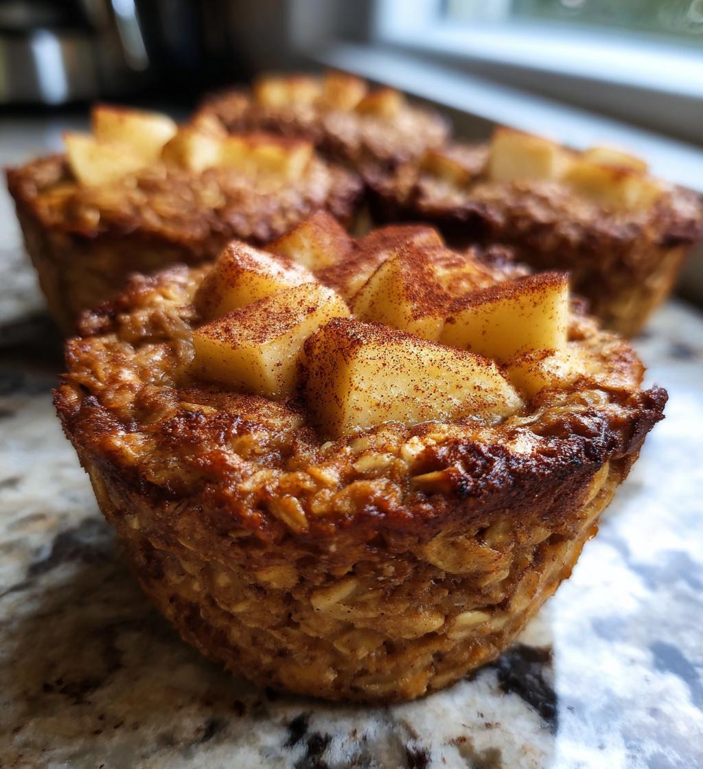 Healthy Baked Apple Cinnamon Oatmeal Cups - detail 1