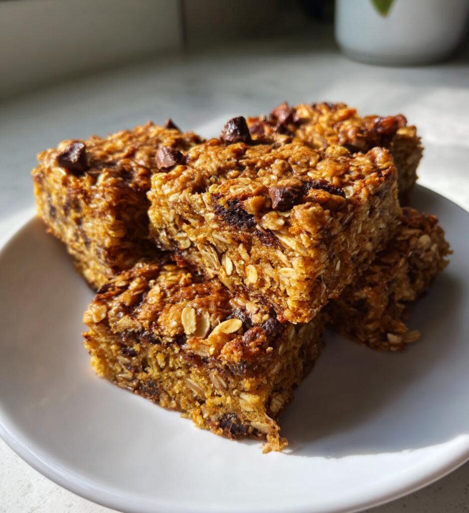 Healthy Banana Oatmeal Bars