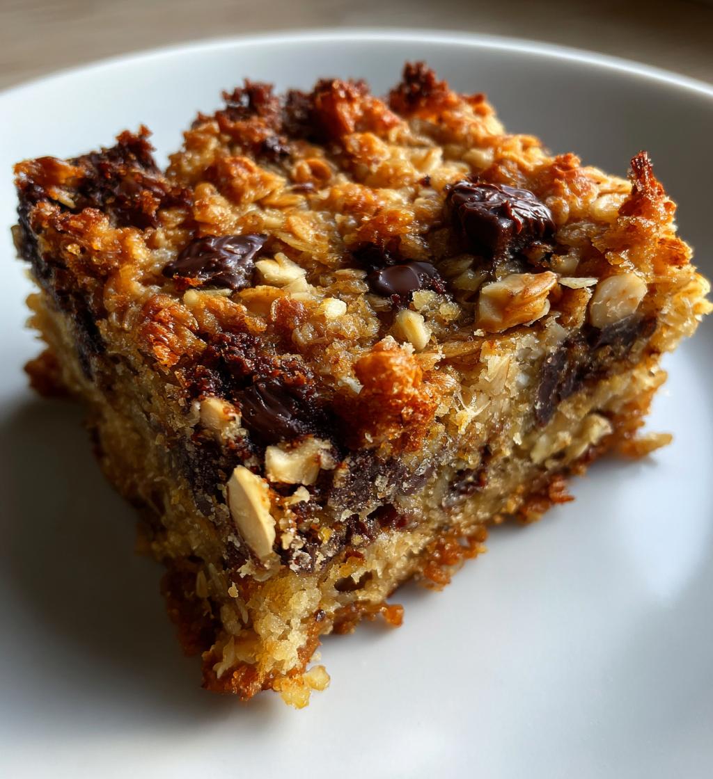 Healthy Chocolate Chip Oatmeal Bars