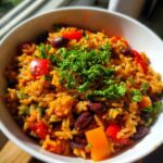Healthy Mediterranean Rice and Beans