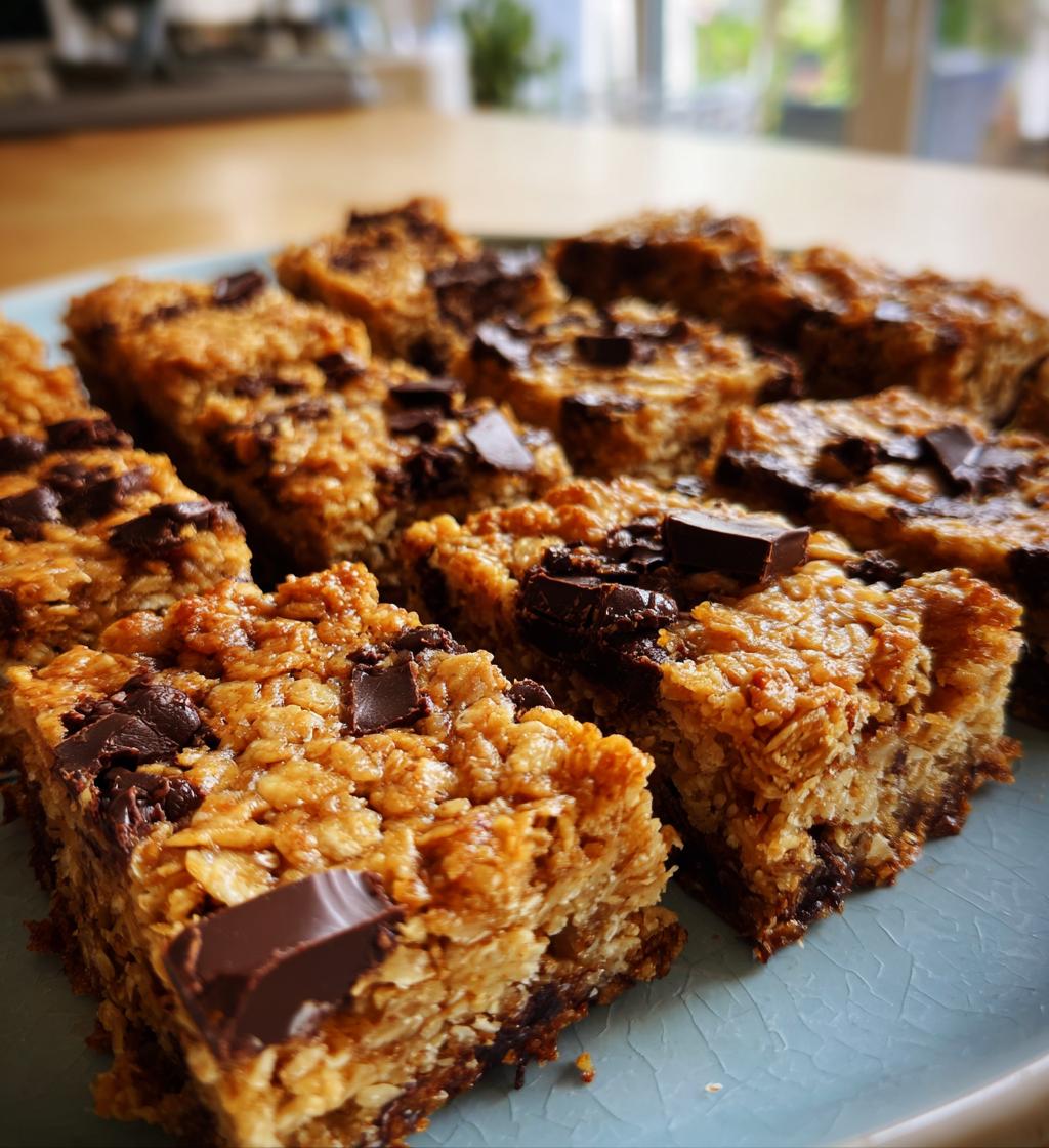 Healthy Peanut Butter Chunk Oatmeal Bars - detail 1