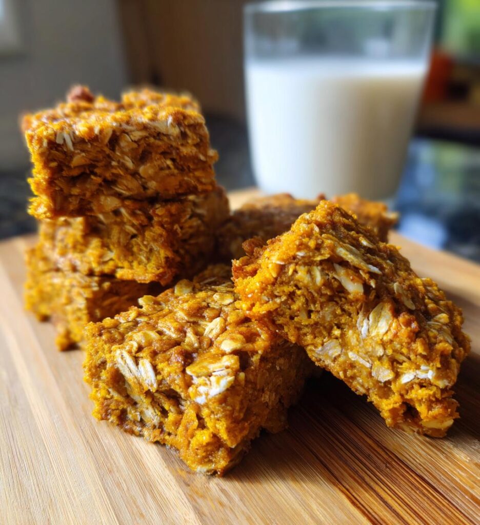 Healthy Pumpkin Oatmeal Bars