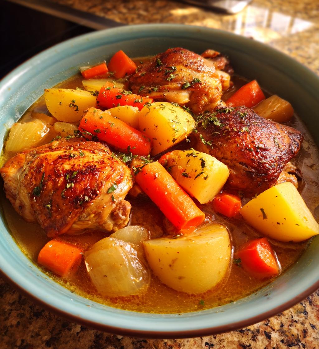 Hearty Chicken and Vegetable Stew - detail 1