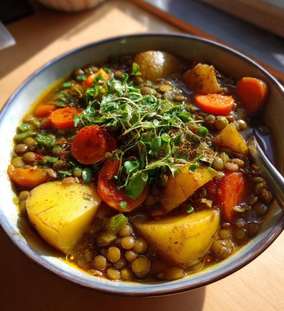Hearty Lentil and Potato Soup