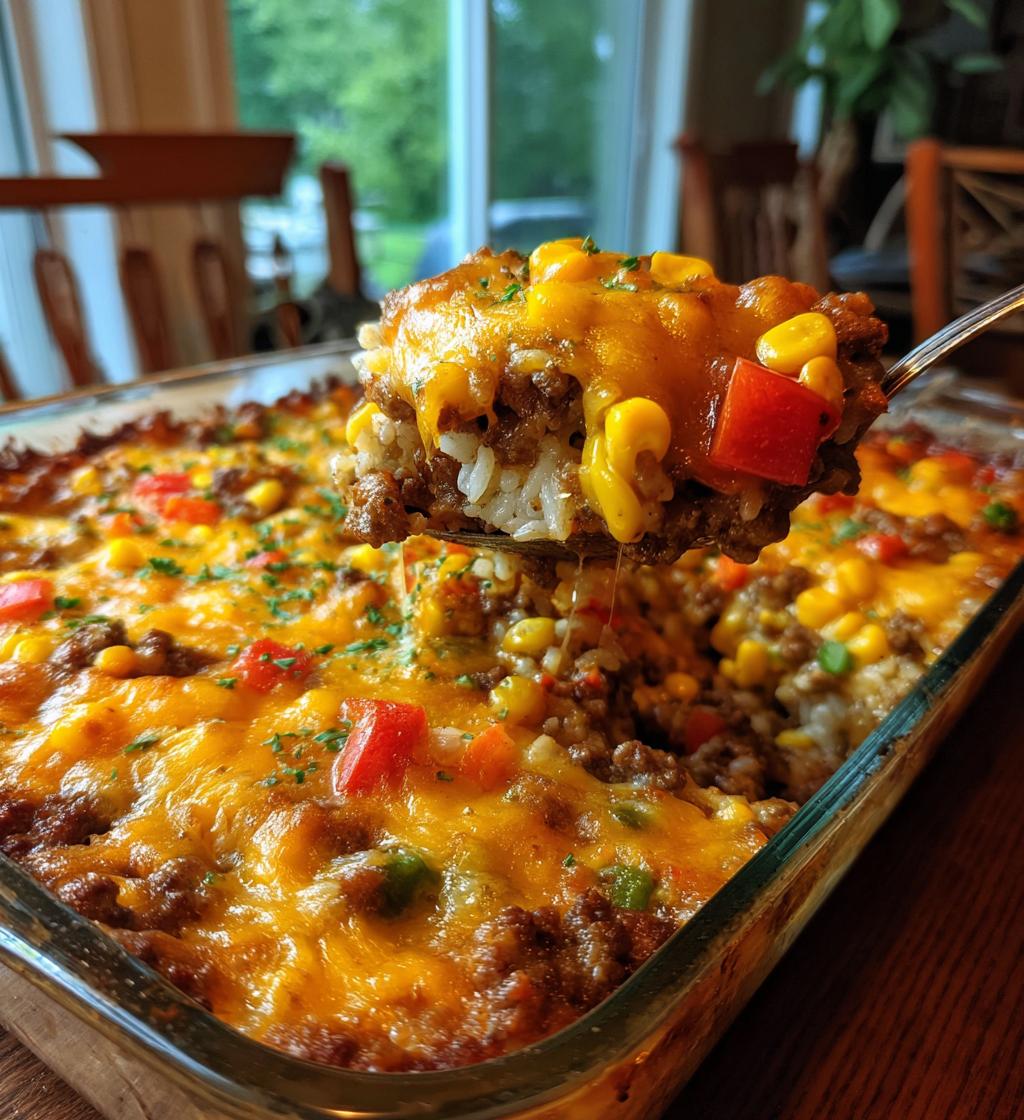 Homemade Cheesy Beef & Vegetable Casserole - detail 1