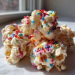 Homemade Funfetti Marshmallow Popcorn Treats
