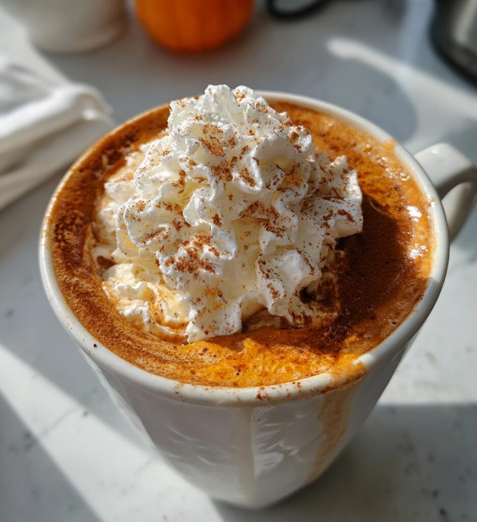 Homemade Pumpkin Spice Hot Chocolate
