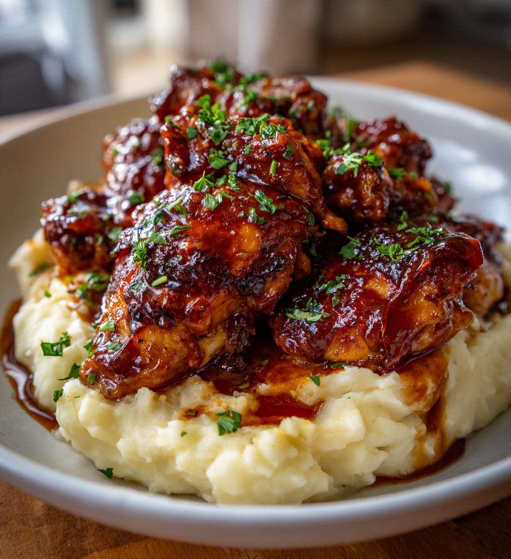 Honey Bbq Chicken Creamy Garlic Parmesan Potatoes - detail 1