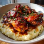 Honey Bbq Chicken Creamy Garlic Parmesan Potatoes