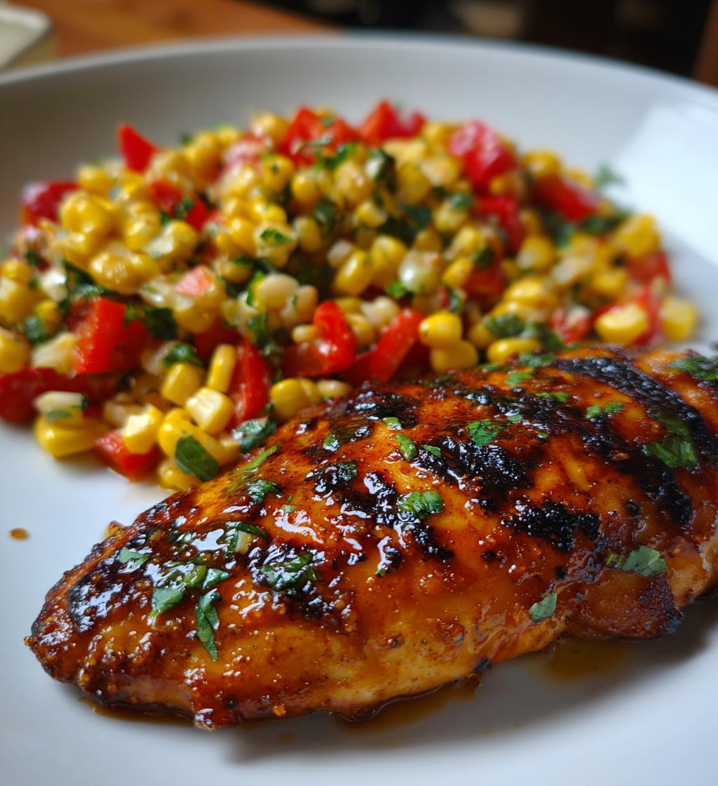 Honey Bbq Chicken with Zesty Corn Salad - detail 1