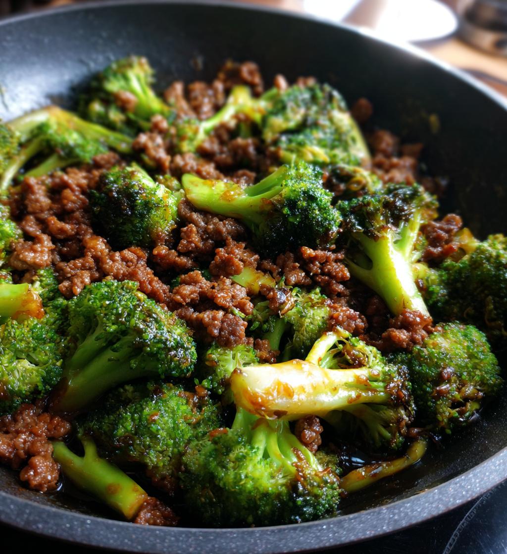 Honey Garlic Ground Beef and Broccoli - detail 1