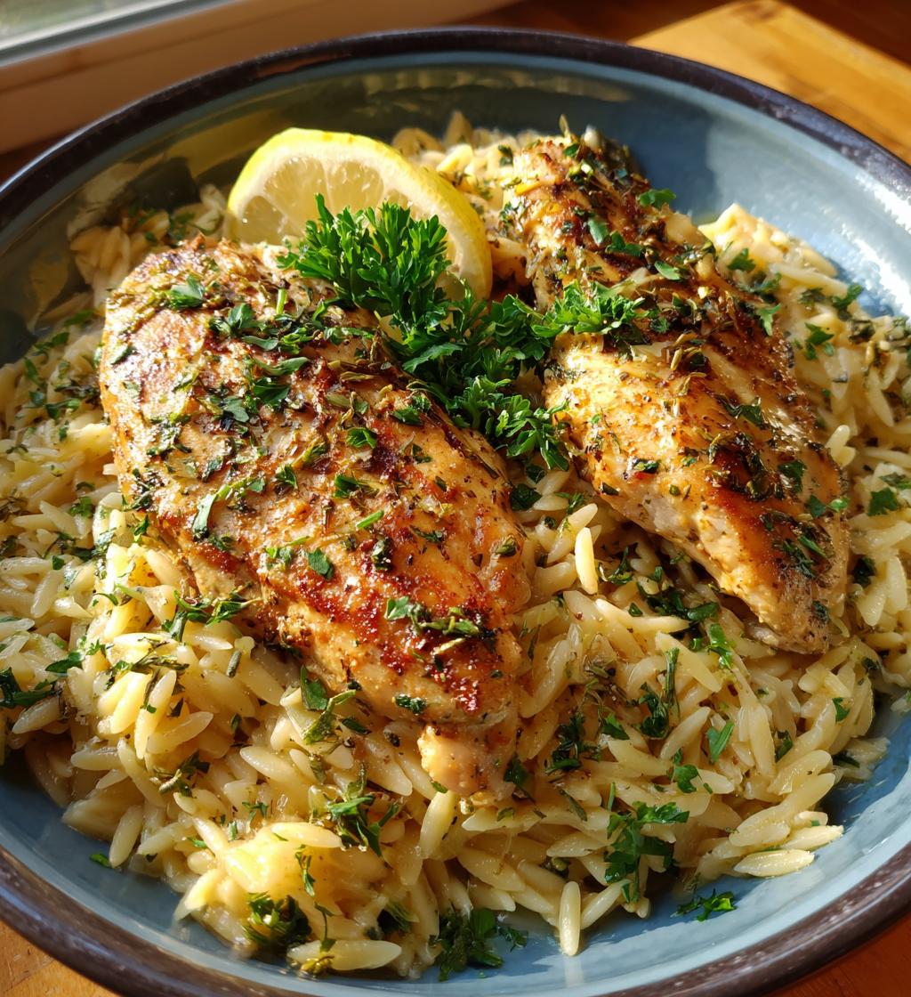 Instant Pot Lemon Herb Chicken with Orzo - detail 1