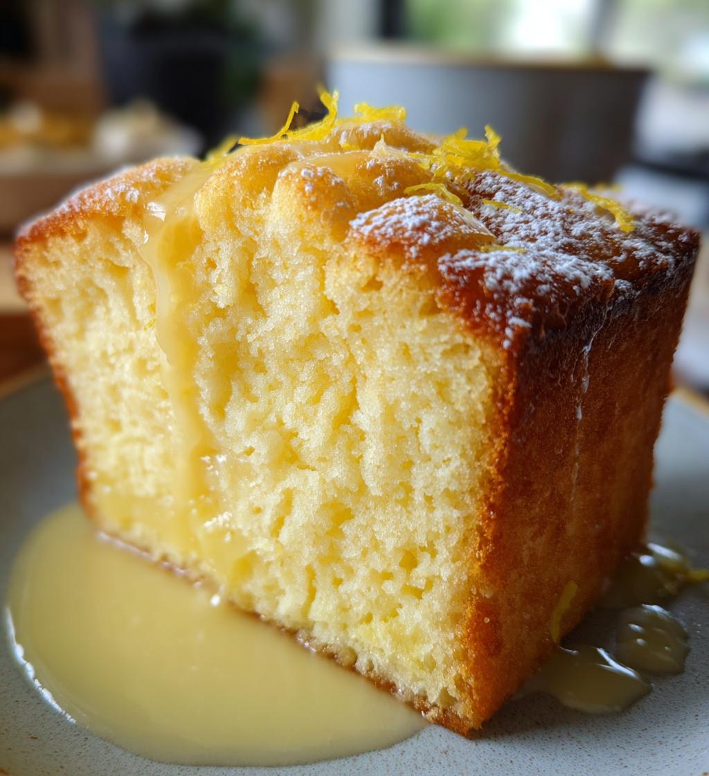 Italian Grandmas Lemon Custard Cake - detail 1