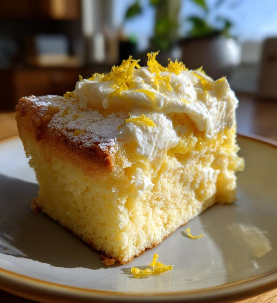 Italian Grandmas Lemon Custard Cake