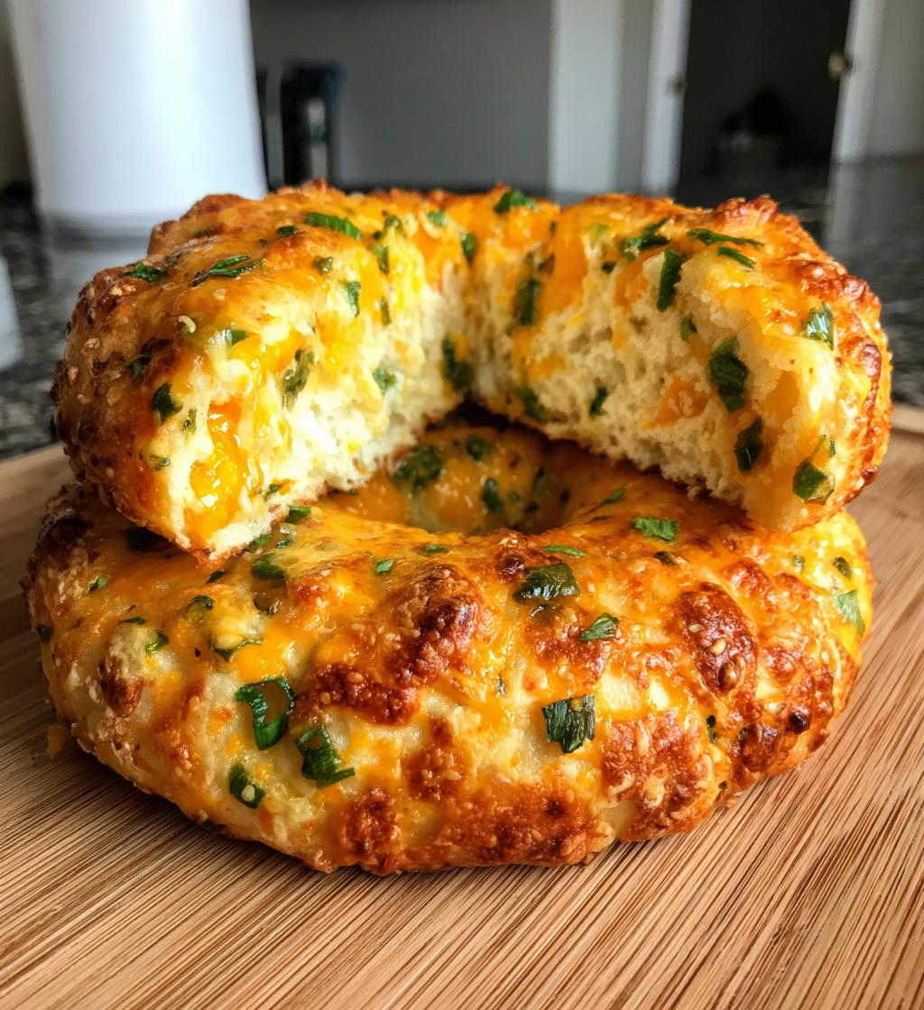 Jalapeno Cheddar Yogurt Bagels - detail 1